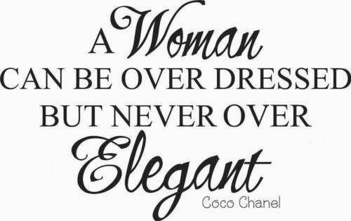 Great Coco Chanel quote about being elegant