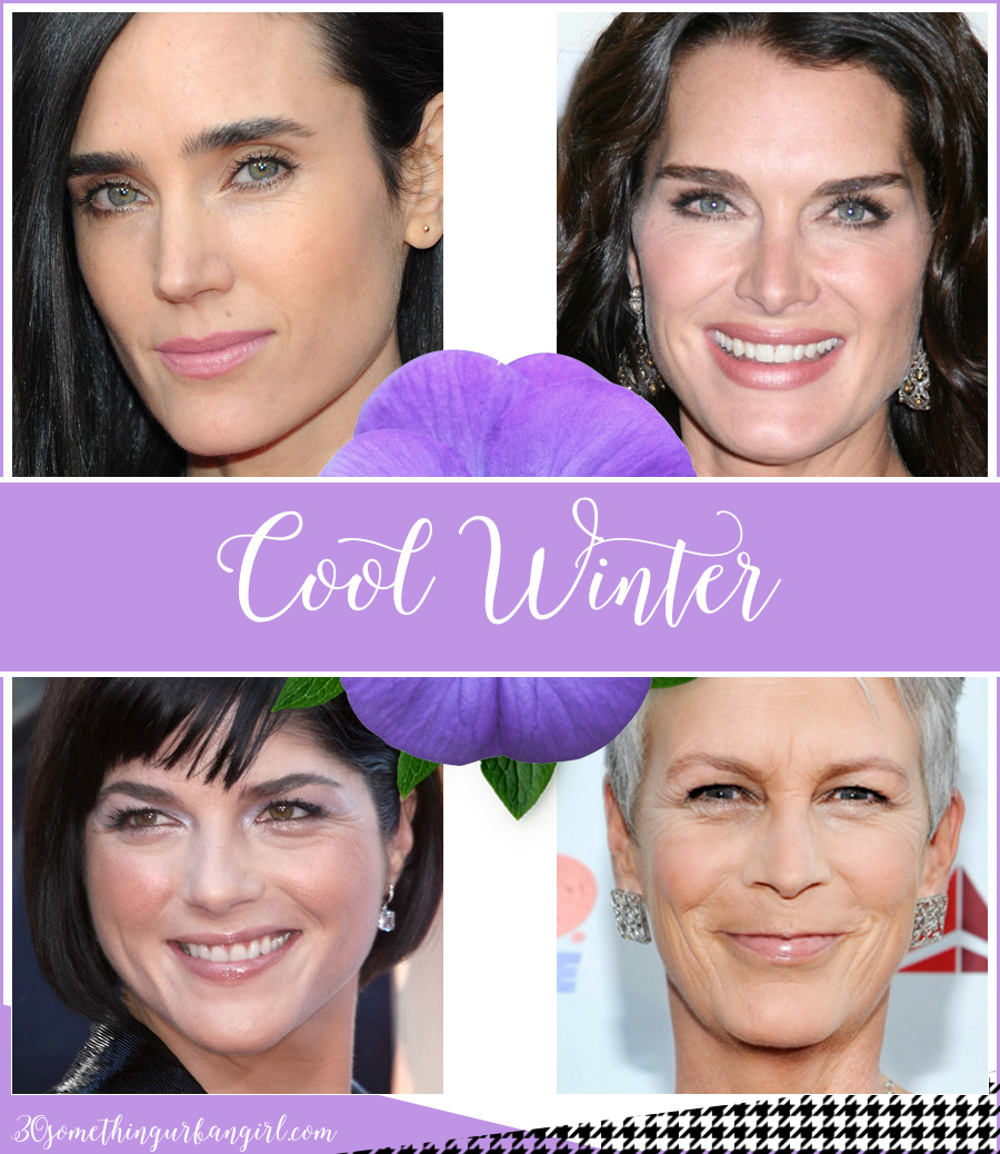 Cool Winter seasonal color celebrities by 30somethingurbangirl.com