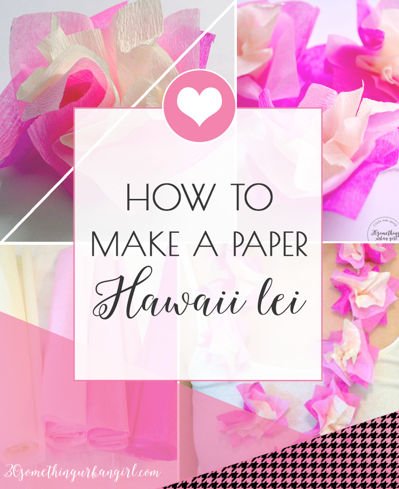 DIY project: How to make a paper Hawaii lei, necklace