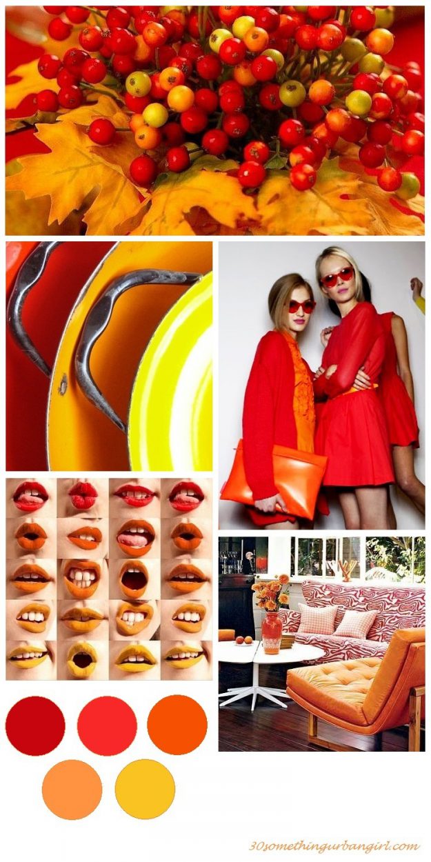colorful red, orange and yellow color palette