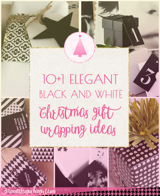 11 elegant black and white Christmas gift wrapping ideas
