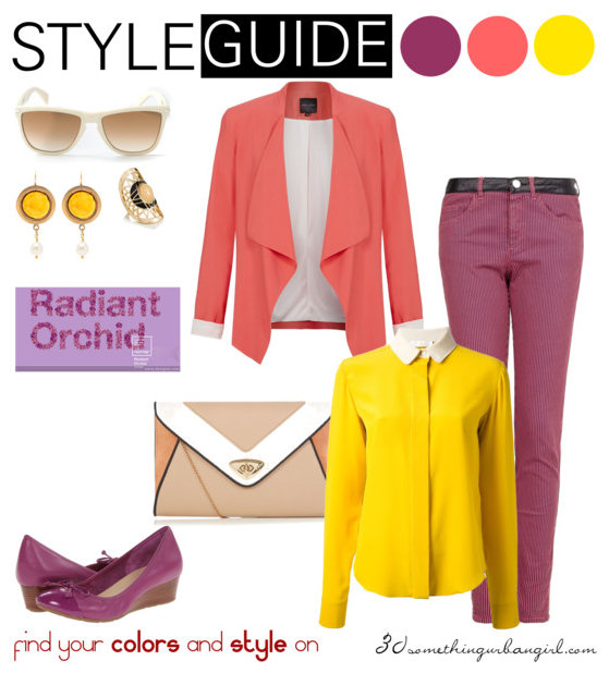 bright outfit with Radiant Orchid for Clear Spring