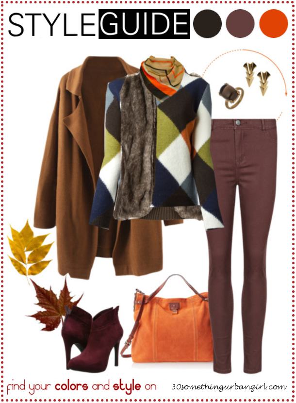 Bundle up for cold weather, stylish outfit idea for Deep Autumns