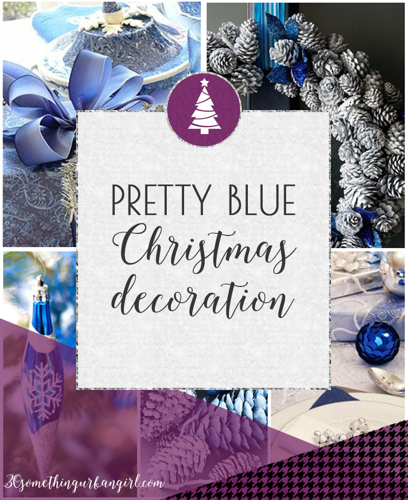Pretty blue Christmas home decoration ideas