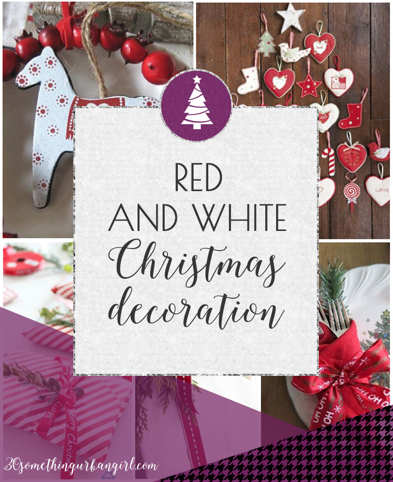 Classic red and white Christmas home decoration ideas