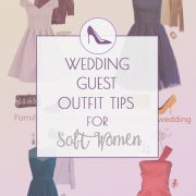 Wedding guest outfit ideas for Soft Summer and Soft Autumn women