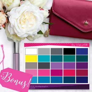 Bright Color and Style Guide shop promo photo with color palette bonus