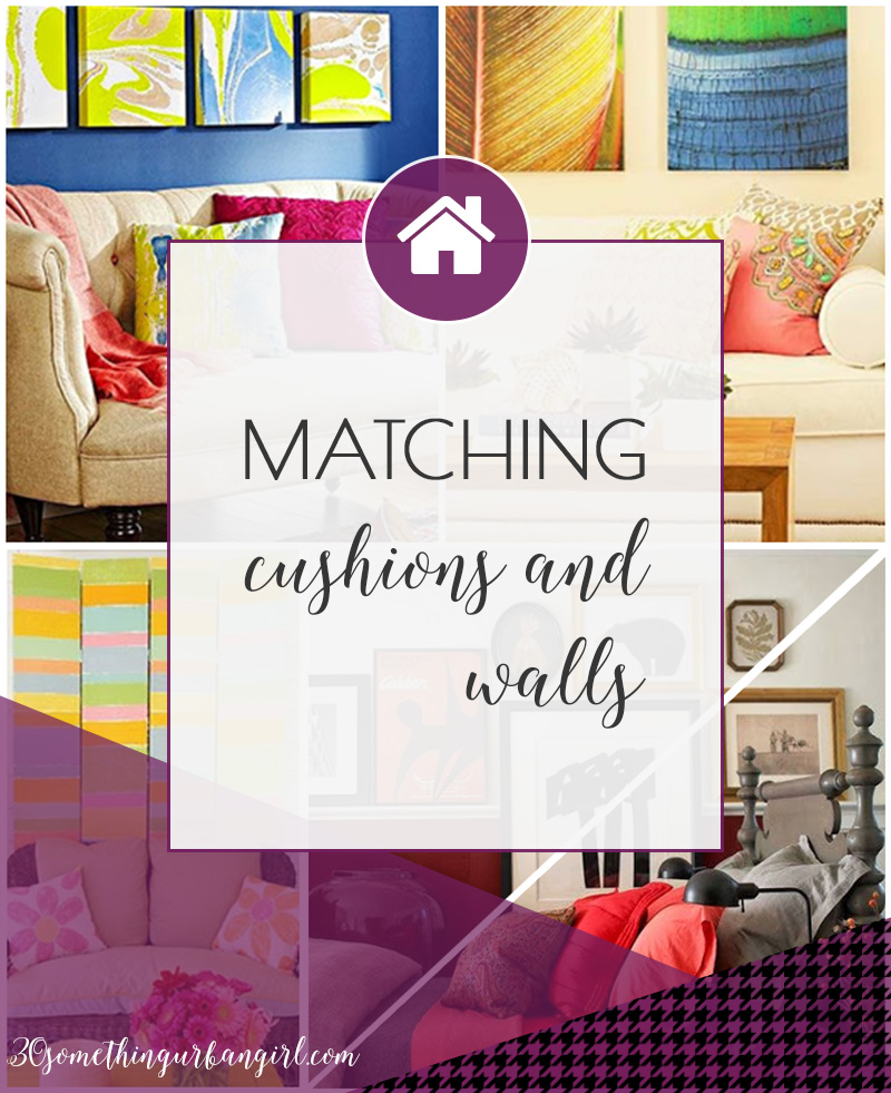 Stylish home decor ideas with matching cushions and wall decoration
