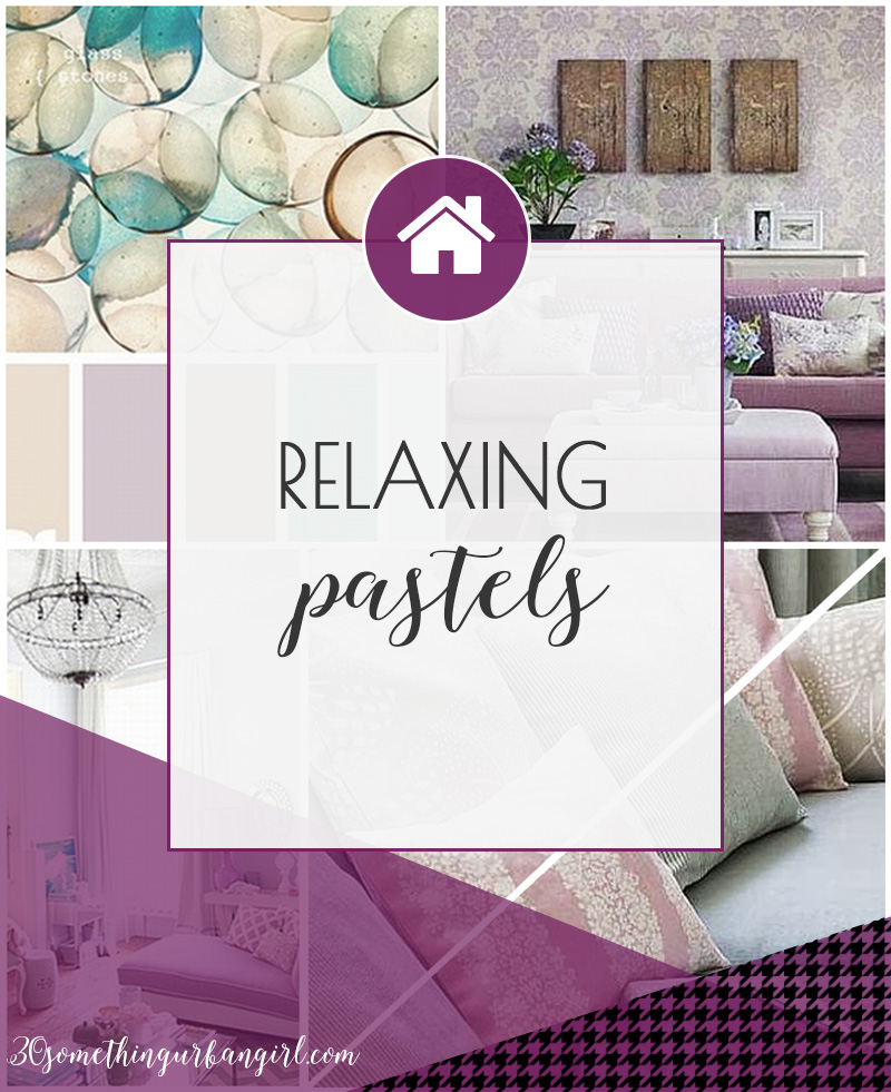 Pretty home decor ideas with relaxing pastel colors