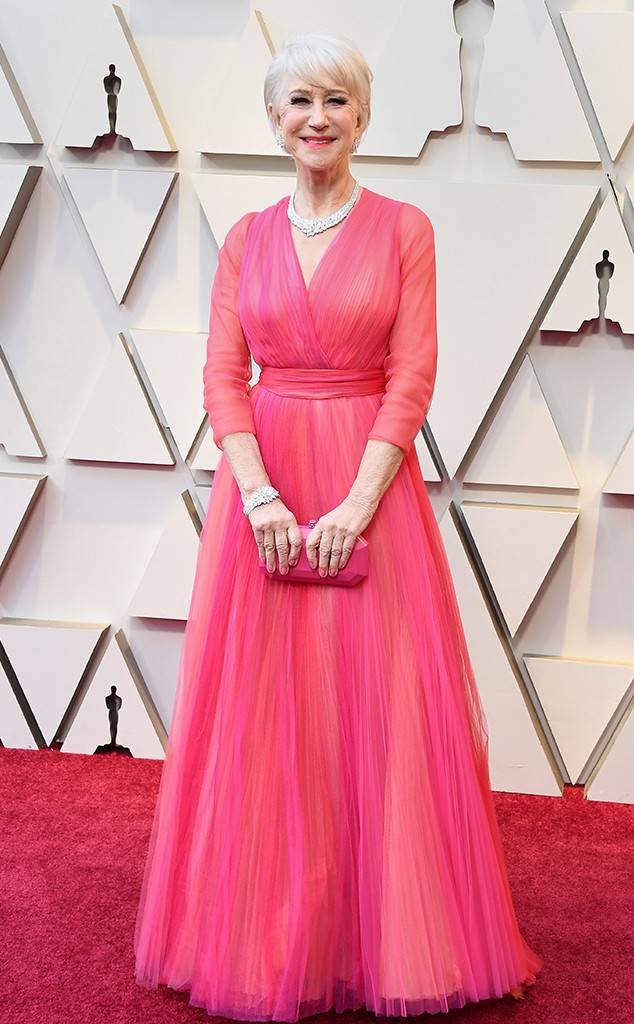 Helen Mirren in Schiaparelli at the Oscars 2019