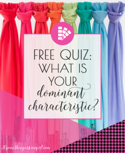 Free color analysis quiz to find your dominant seasonal color characteristic on 30somethingurbangirl.com