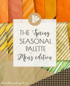 Learn more about the Spring seasonal color palette ~ men's edition on 30somethingurbangirl.com