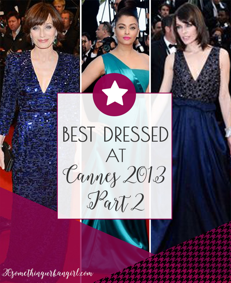 Best dressed at Cannes 2013, part 2 with blue dresses, list by 30somethingurbangirl.com