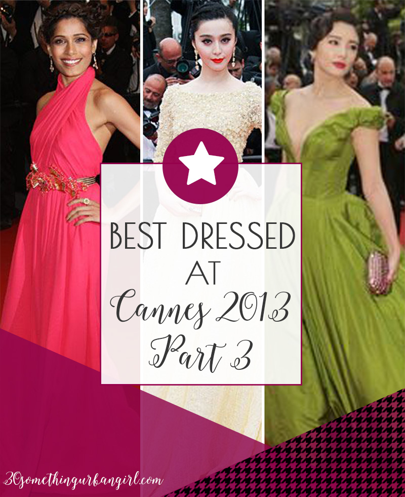 Best dressed at Cannes 2013, part 3 with colorful dresses, list by 30somethingurbangirl.com