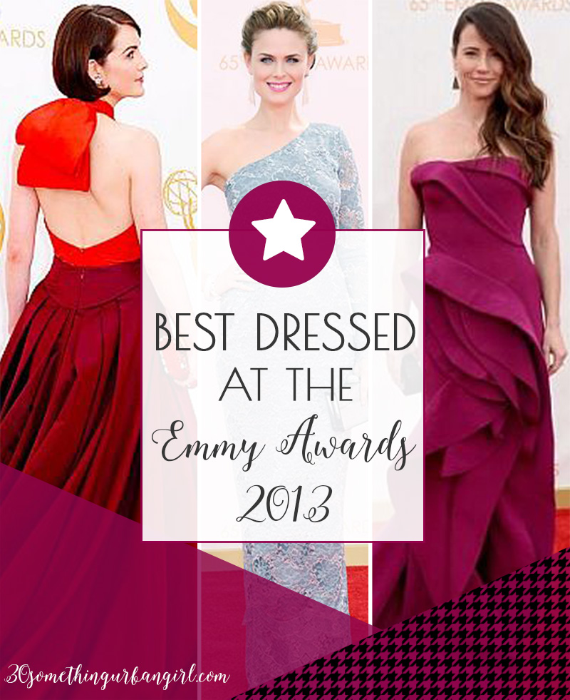 Best dressed at the Emmy Awards 2013, list by 30somethingurbangirl.com