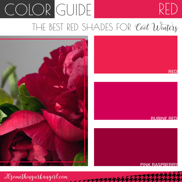 The best red color shades for Cool Winter seasonal color women on 30somethingurbangirl.com